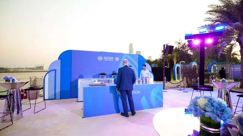 ADGM 10th anniversary guest hospitality and refreshment area
