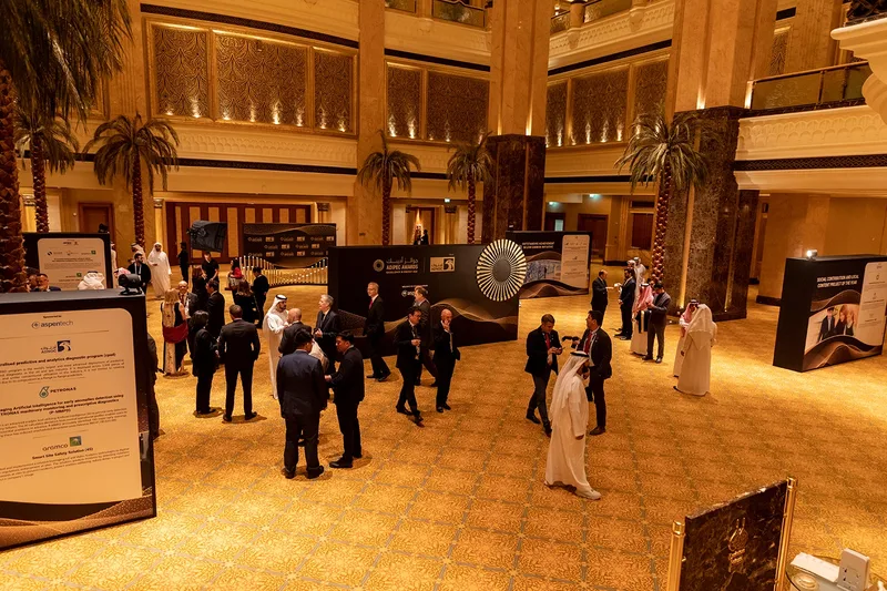 ADIPEC Awards 2022 guest reception and networking area in Abu Dhabi