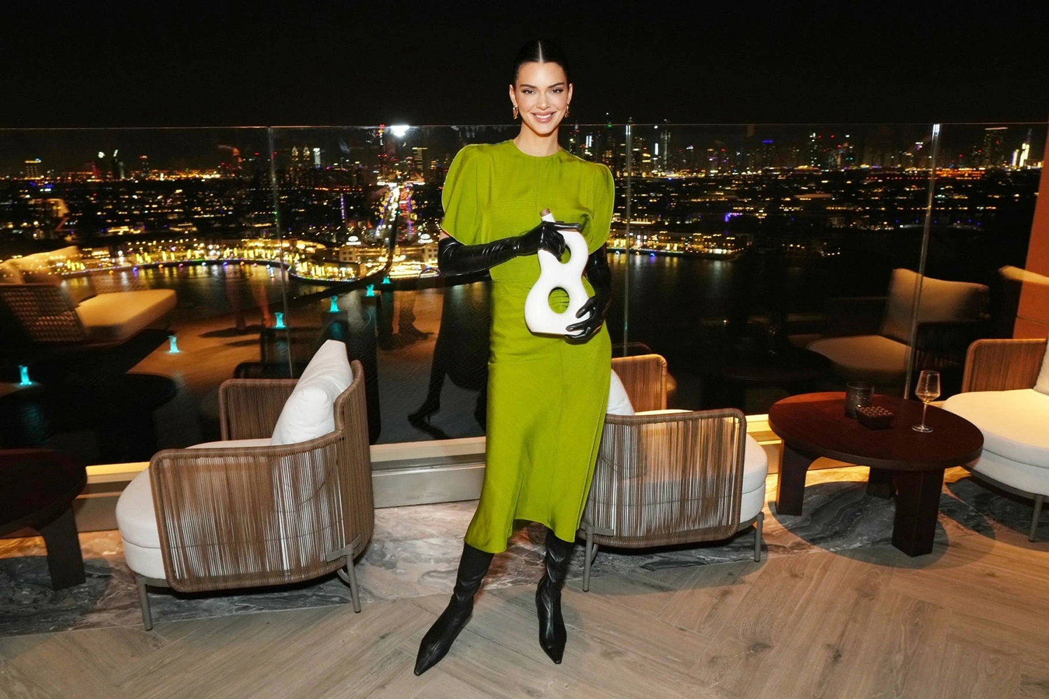 Kendall Jenner at a private launch event at Atlantis The Royal Dubai