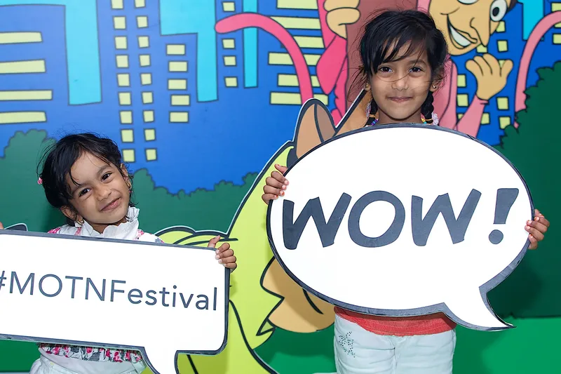 Family festival activation with interactive entertainment and guest experiences