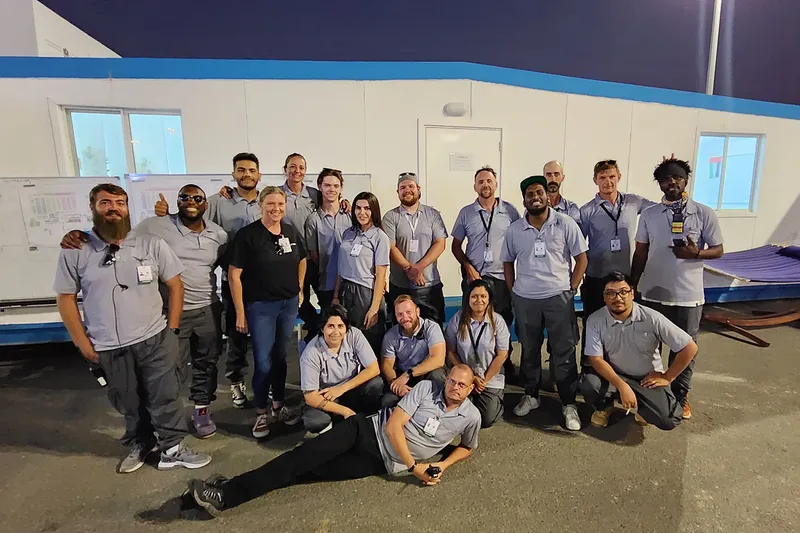 Evolution Events event production and operations team on site