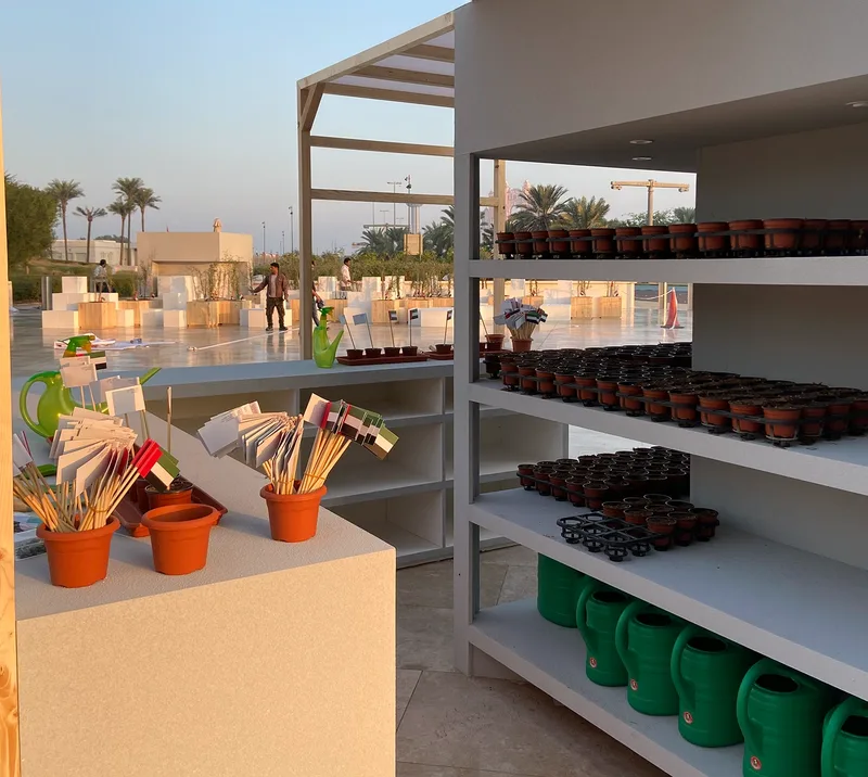 Interactive planting materials for the Founder’s Memorial activation in Abu Dhabi