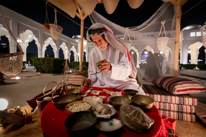 Traditional Arabic hospitality experience with live cultural food preparation