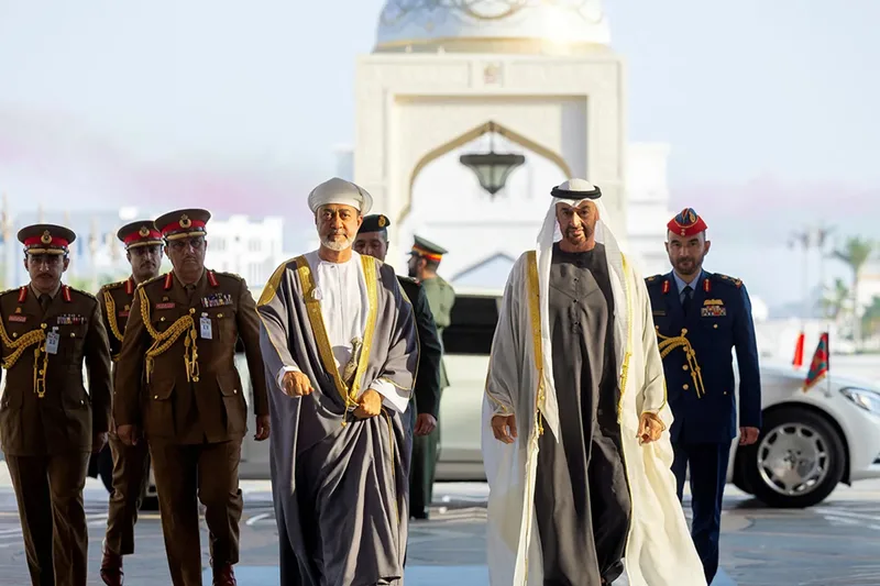 Government leaders arriving at an official state-level event