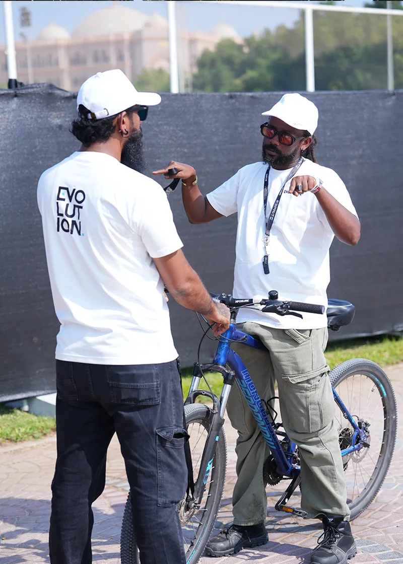 Evolution Events site operations team coordinating outdoor event delivery