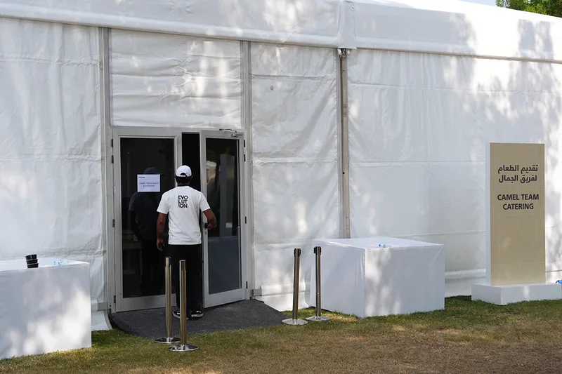 Temporary event infrastructure and operational facilities on site