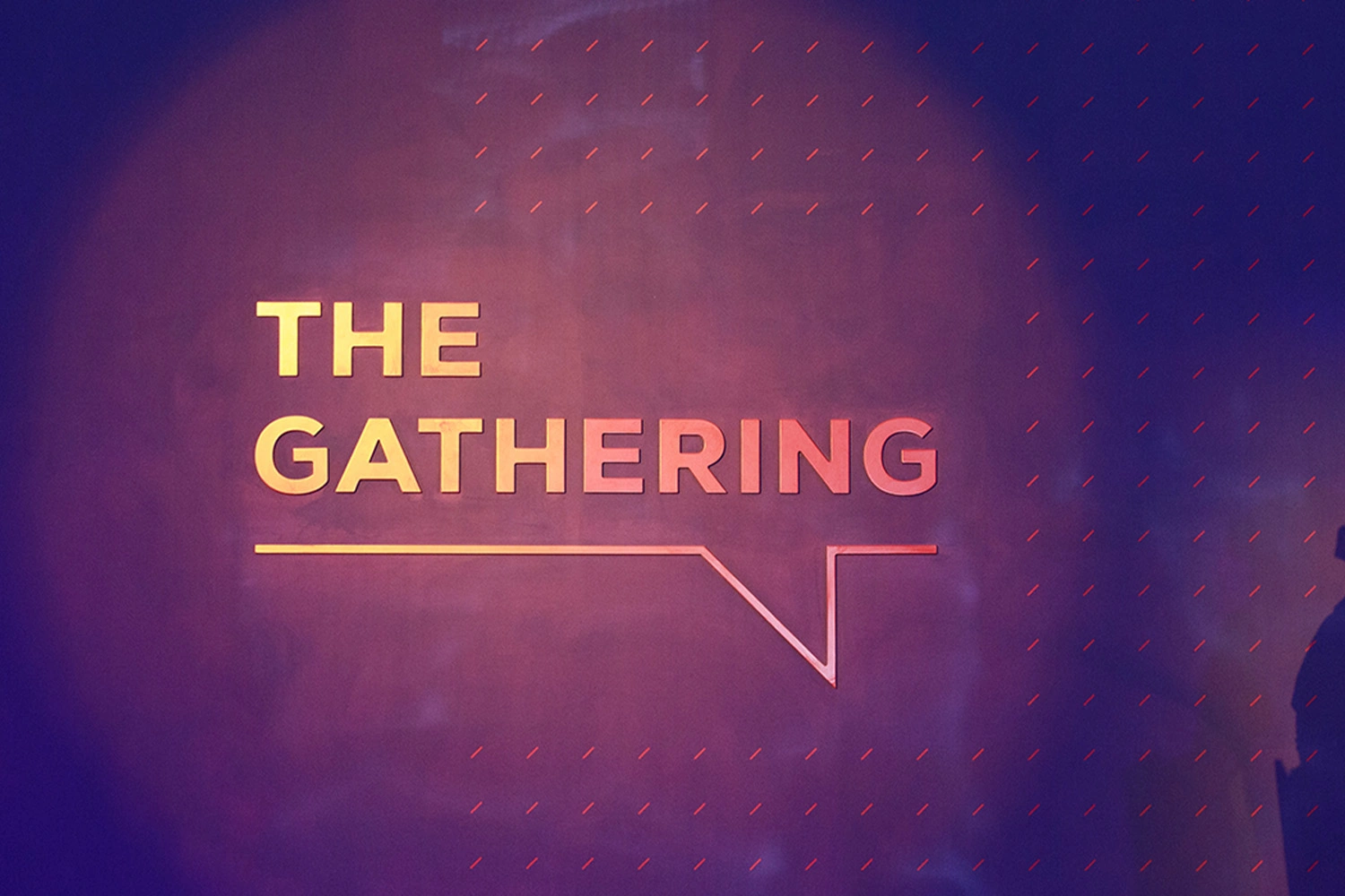 Ghadan 21 The Gathering event branding and stage backdrop in Abu Dhabi